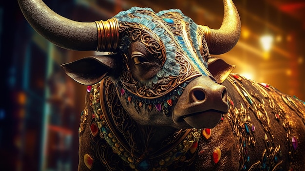 Taurus the Bull Zodiac Sign Generative AI