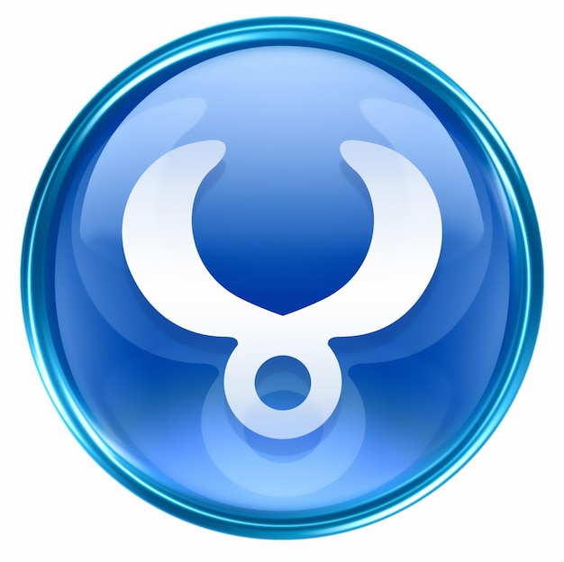 Taurus zodiac button icon