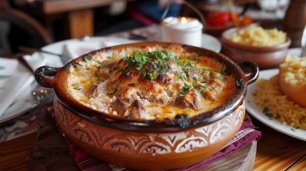 Photo tave kosi albanias culinary gem of baked lamb and yogurt casserole a flavorful delight loved by loca