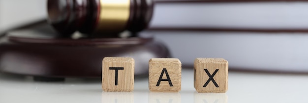 Tax court financial crimes and investigations closeup paying state income tax concept