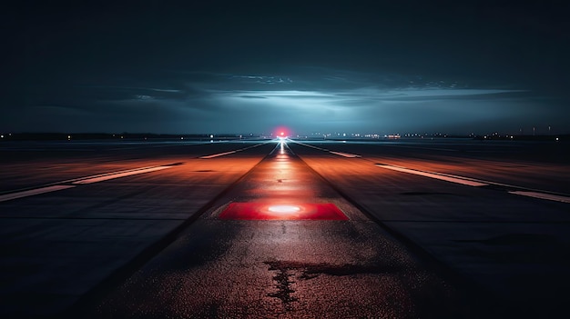 Photo taxiway airport runway light