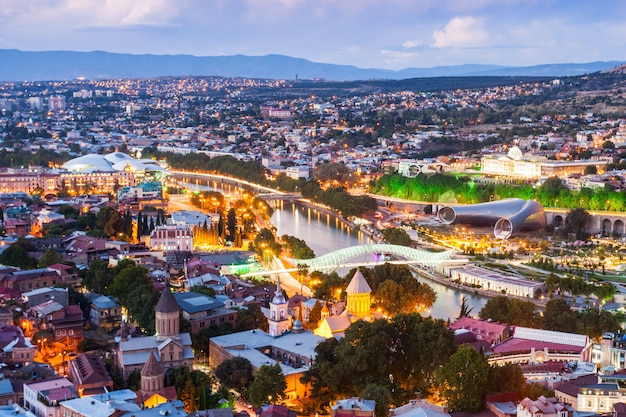 Tbilisi aerial view