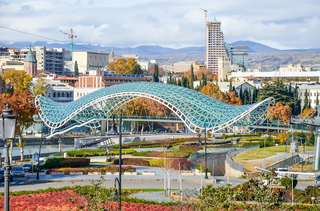 Tbilisi heeft een lokale bezienswaardigheid - de vriendschapsbrug.