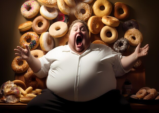 Foto te veel donuts.