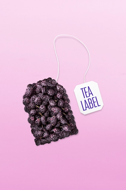 Photo tea bag collage design