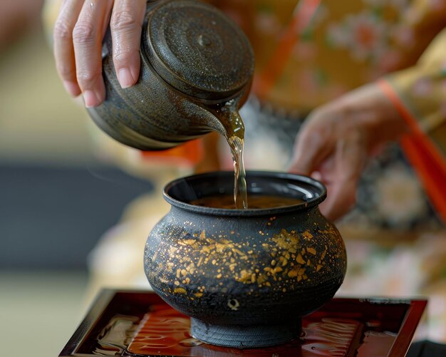 Tea ceremony deliberate movements savoring the moment