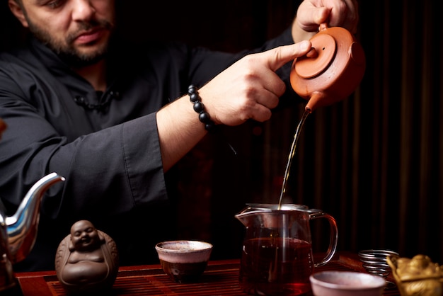 Tea ceremony. The traditional way of making tea.