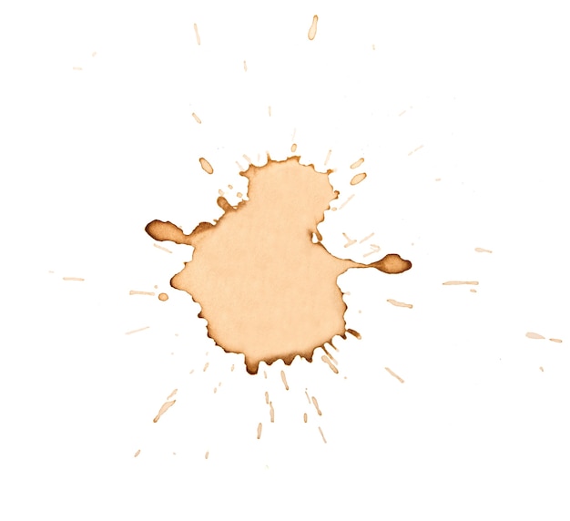 Photo tea or coffee stain splashed drop