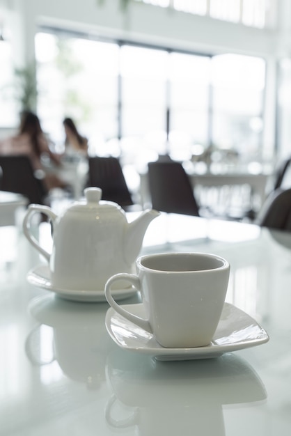 tea cup on the table