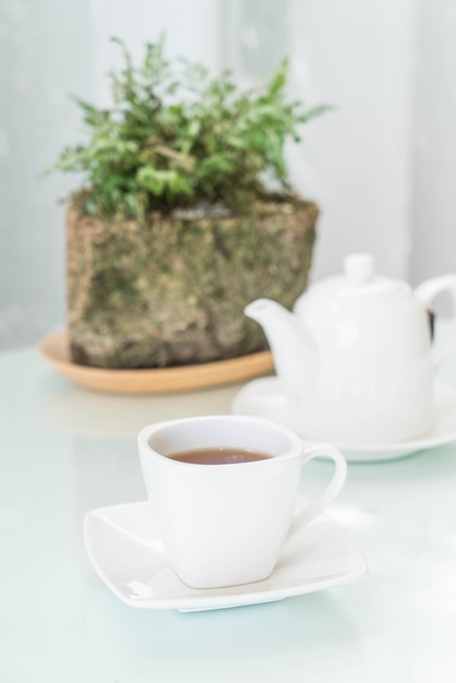 tea cup on the table