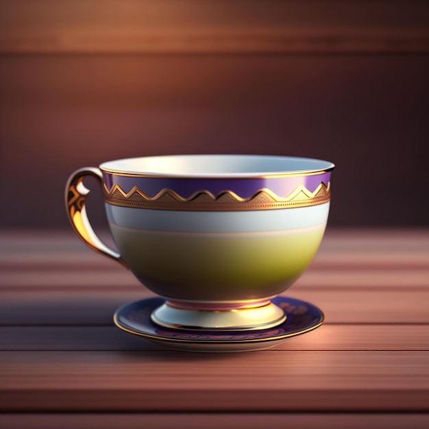 tea cup on a table
