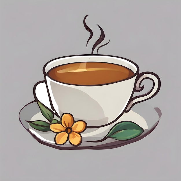 Tea Drink cartoon Icon Very Cool