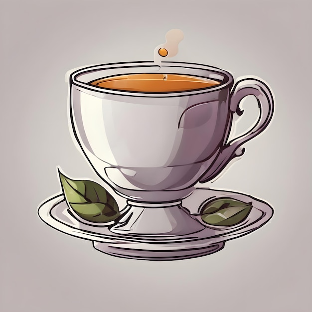 Tea Drink cartoon Icon Very Cool