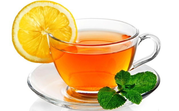 Foto tè lemon mint - tazza di tè