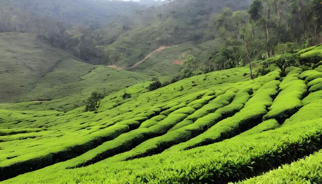 tea plantation in island