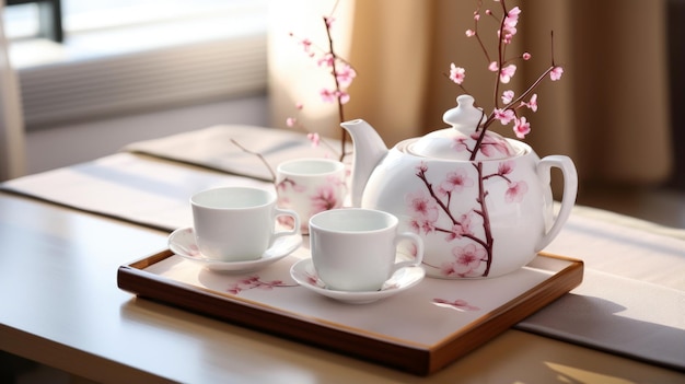 tea set table setting