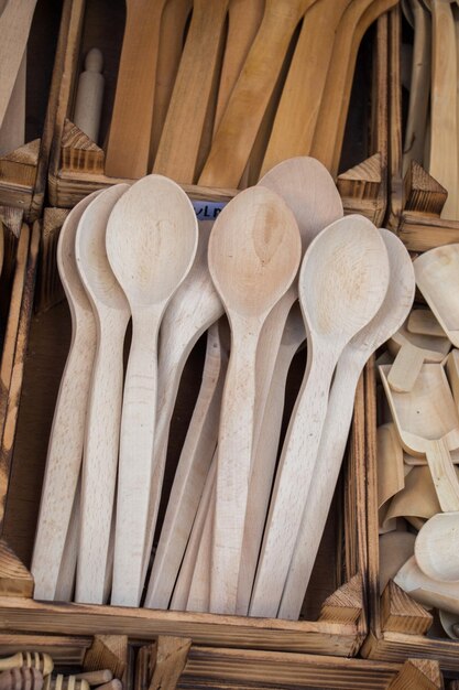 Tea spoon made of wood