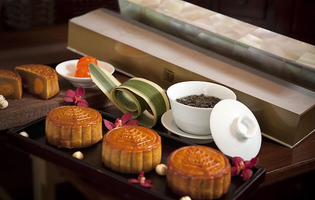 tea table in the spa