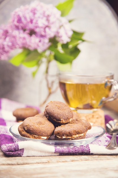 Tea with lilac