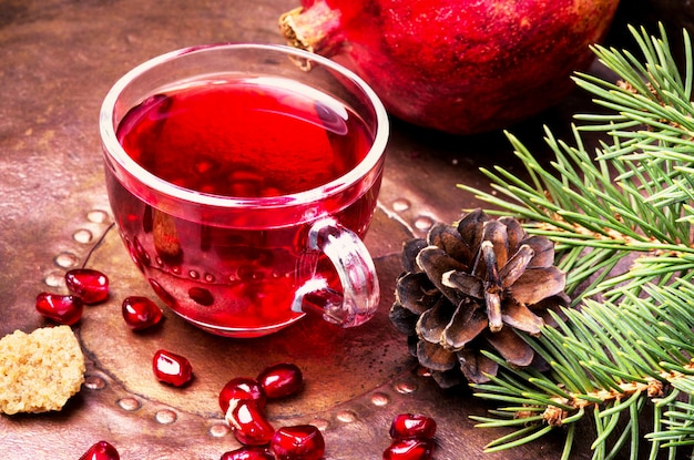 Tea with pomegranate