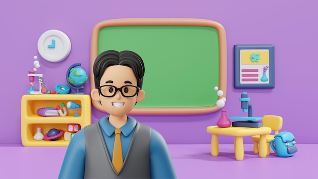 Teacher in class