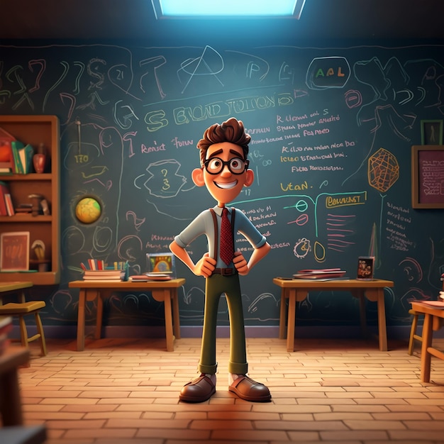 Hologram Teacher is Teaching in a Futuristic Classroom with Online Digital  Communication, Cartoon Style, Generative AI Stock Illustration -  Illustration of cartoon, concept: 269669518