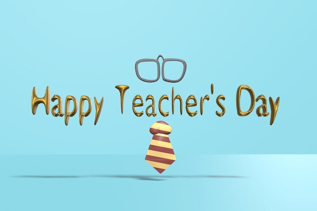 Teachers Day 3D illustration image