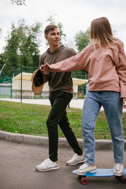 Teaching skateboarding active lifestyle trust