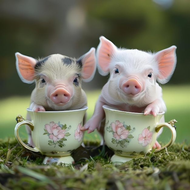 Photo teacup pigs