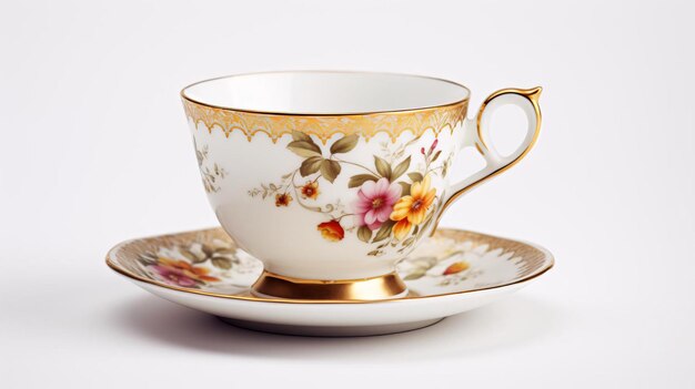 Photo a teacup and saucer