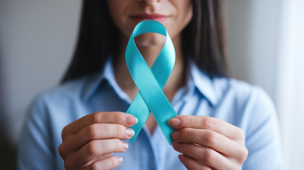 Teal Awareness Ribbon