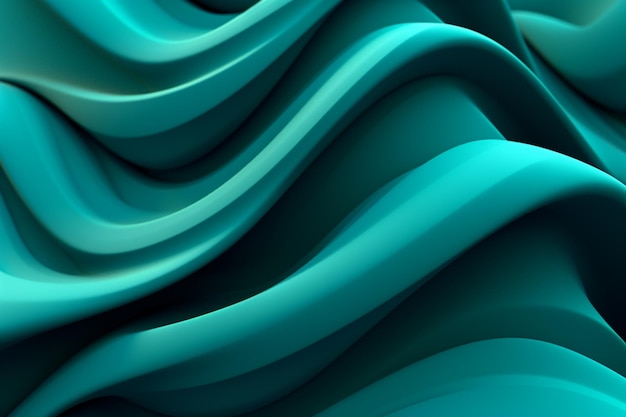 Teal background with a wavy pattern