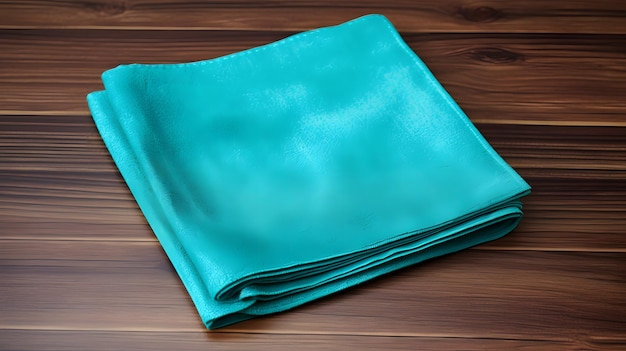 Teal blue microfiber washcloth wipe