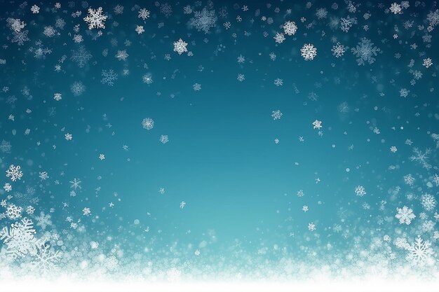 Teal blue snowfall falling snowflakes wallpaper winter scenery in white and teal blue vector snow nature