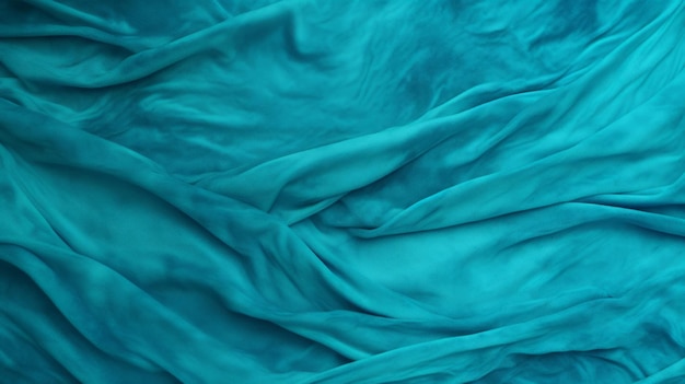 Foto teal zijden stof abstracte achtergrond met doorzichtige lagen