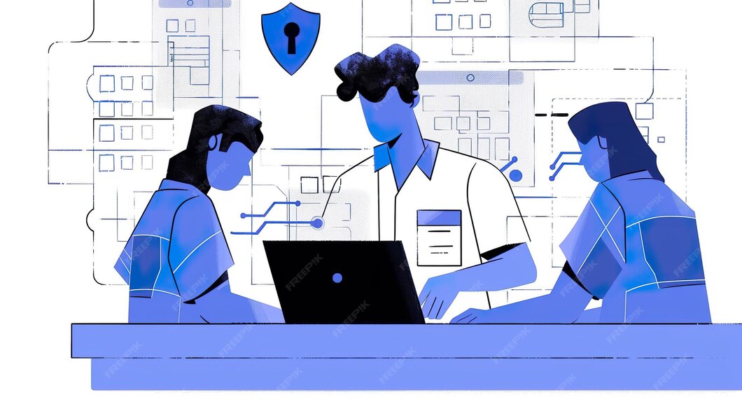 Team Collaboration on Data Analysis Project | Premium AI-generated image