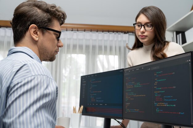 Team developers program thinking newest coding creative website Postulate
