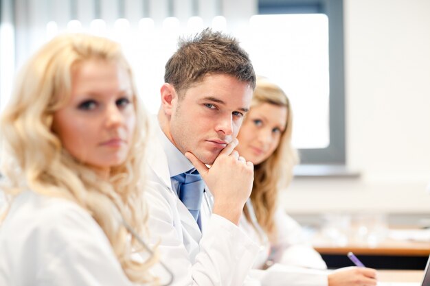 Team of doctors at a meeting