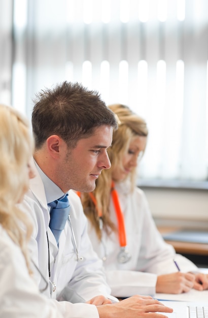 Team of doctors at a meeting