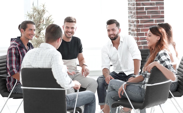 Team members argue at the workshop