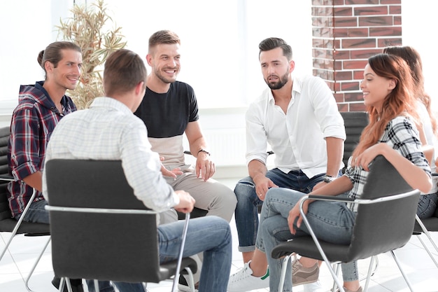 Team members argue at the workshop