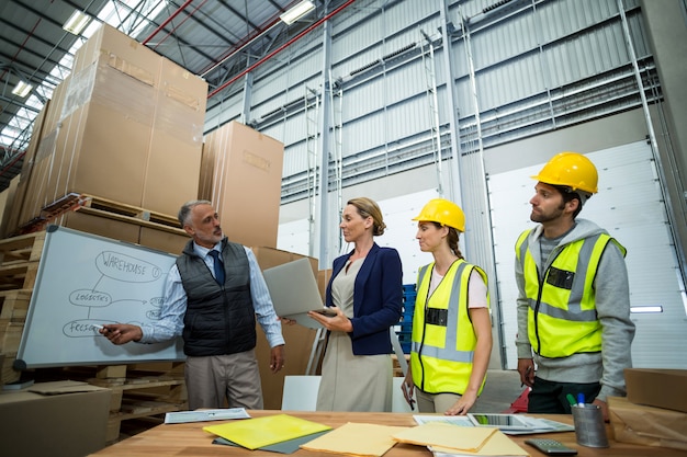 Team portrait of workers