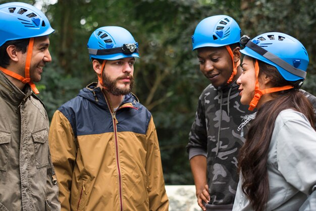 Teambuilding buiten in het bos