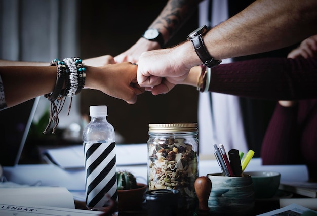 teamwork collaboration unity business success