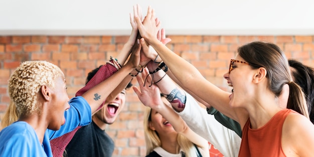 Concetto di posto di lavoro di riunione di potere di lavoro di squadra