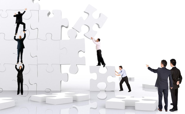 teamwork Team puzzle working man