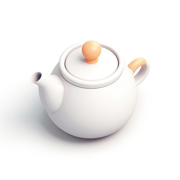 Маскот чайника для логотипа компании 3D Генеративный ИИ