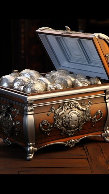 Teasure chest in an open UHD wallpaper