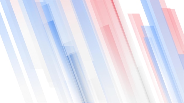 Tech abstract minimal striped blue red background