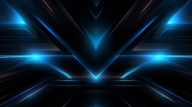 Photo tech background image simple style black and blue